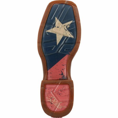 Durango Rebel by Texas Flag Western Boot, DARK BROWN/TEXAS FLAG, 2E, Size 12 DB4446